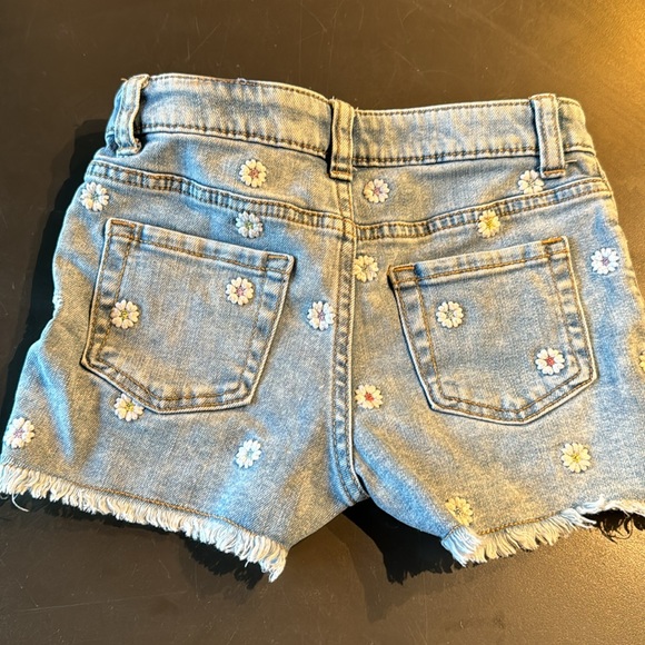 Embroidered Denim/Jean Cut-Off Shorts - Picture 5 of 5